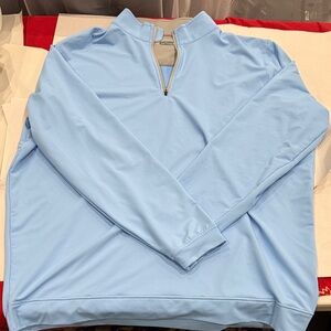 Sky Blue Men's Zip-Up Sweater